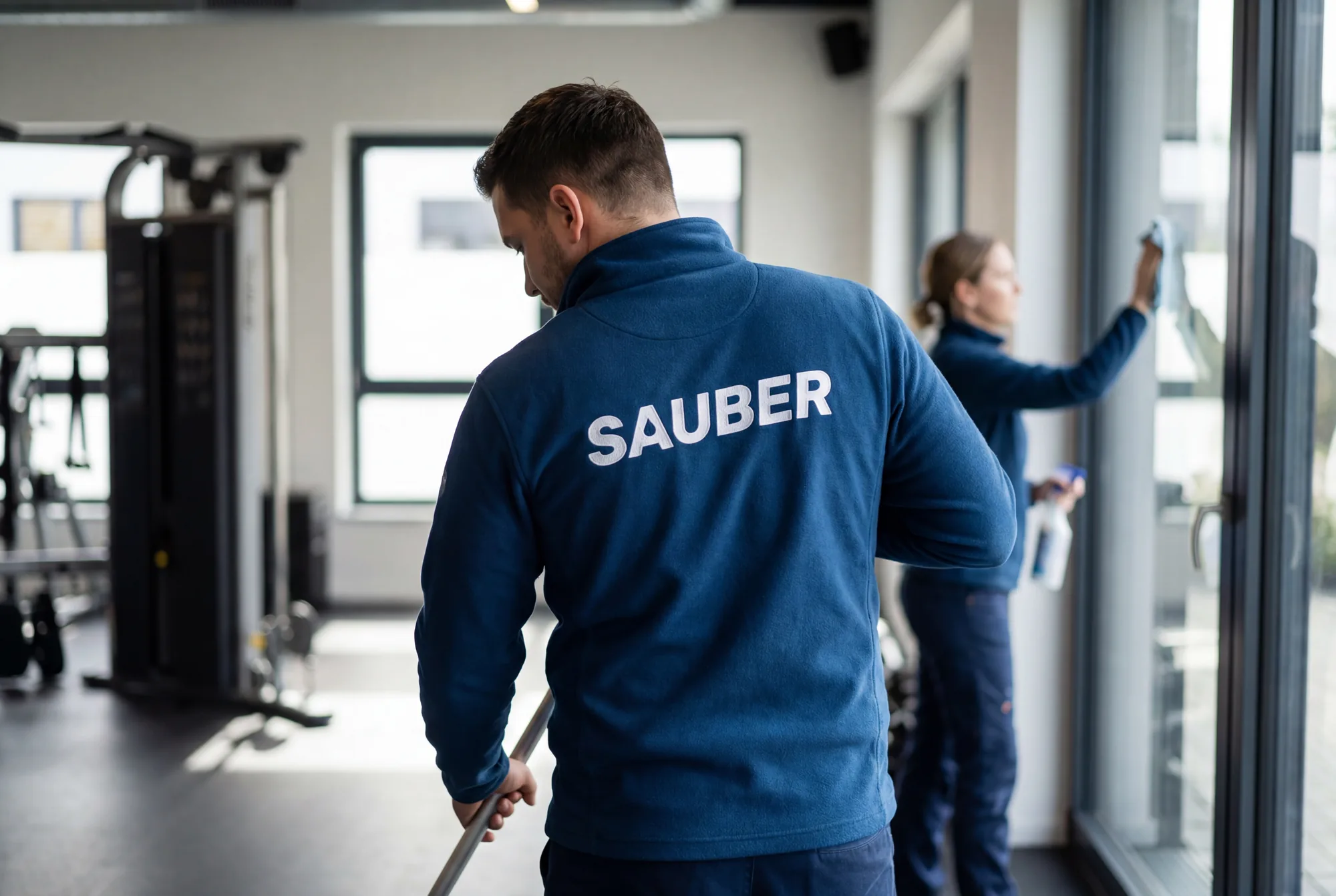 SAUBER Cleaning. AI generiertes Produktbild
