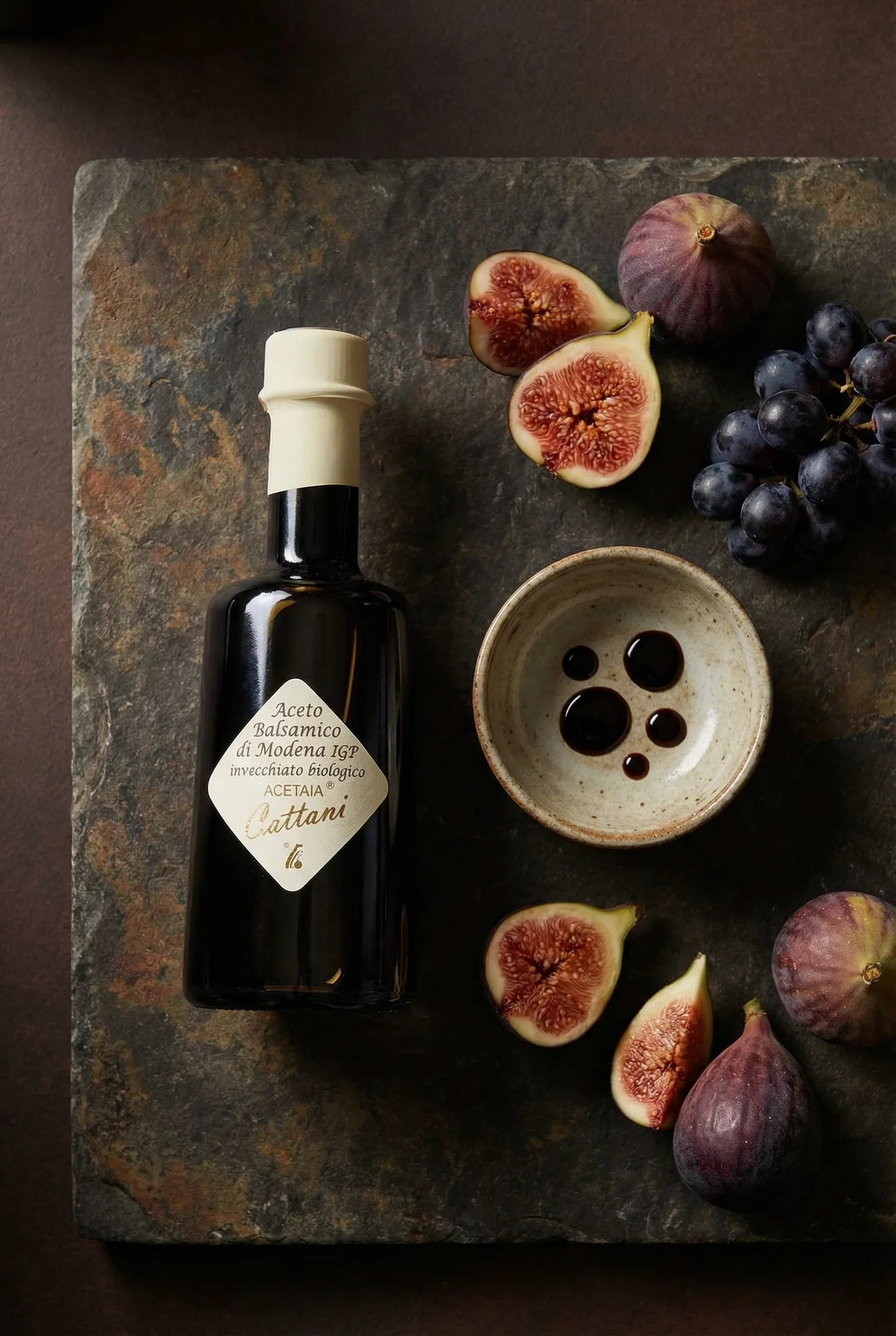 Aceto Balsamico Produktbild mit Premium-Präsentation